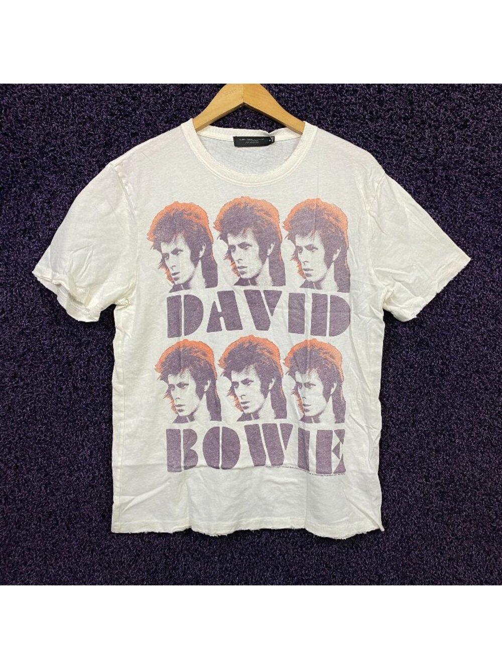 David Bowie Pin Up Album Tour Poster Glam Rockstar T-Shirt M